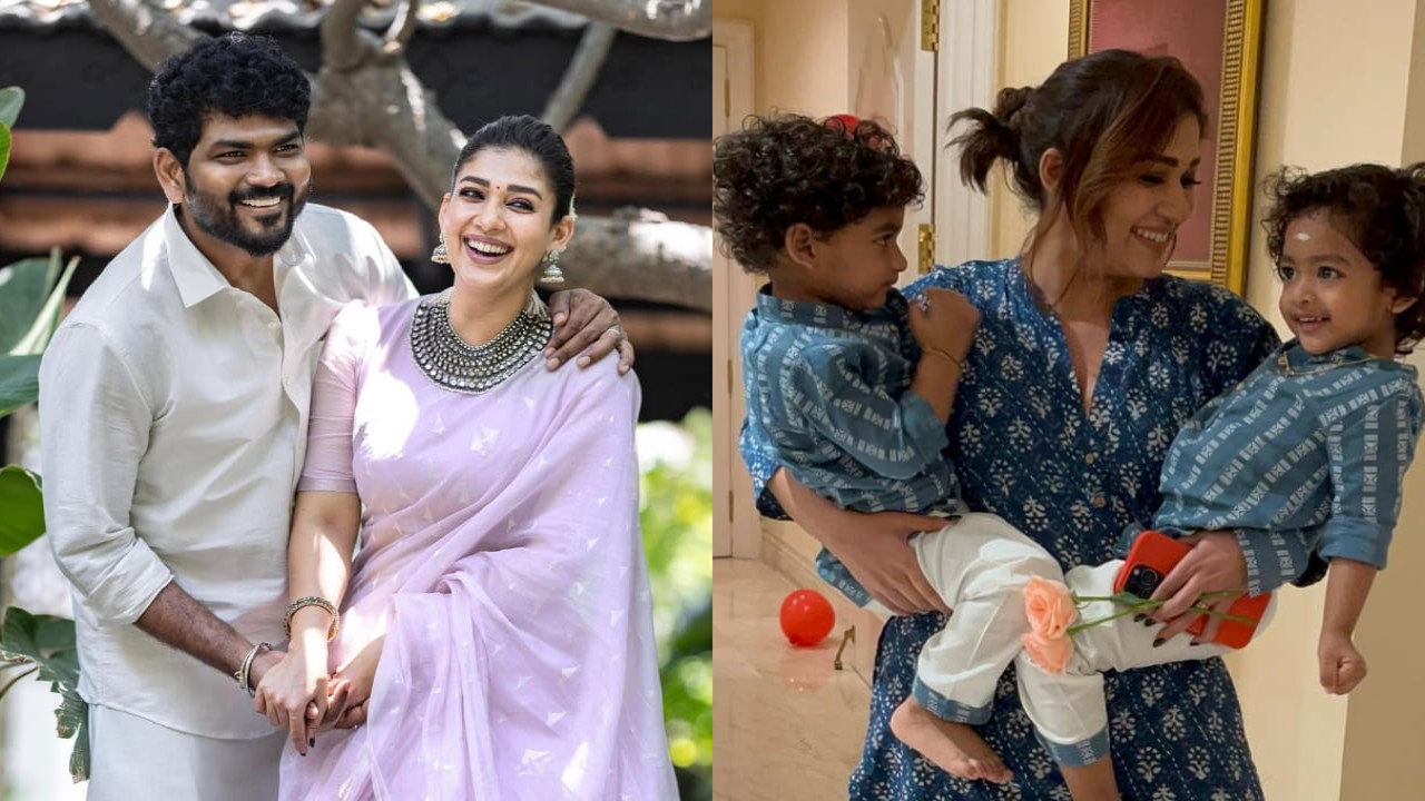 Photos: Nayanthara celebrates Mother’s Day with twin kids Uyir and Ulag; gets roses and heart balloons (PC: Vignesh Shivan IG) Nayanthara, Vignesh Shivan
