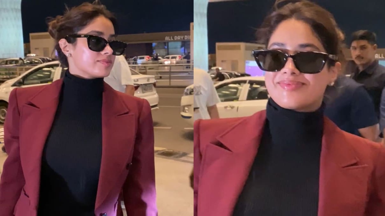PC: APH IMAGES Janhvi Kapoor airport look for Cannes Film Festival 2025