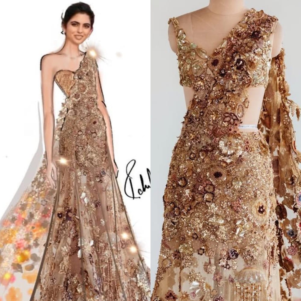 Isha Ambani’s Met Gala 2024 look in a Rahul Mishra outfit took over 10,000 hours to complete and was styled with parrot earrings