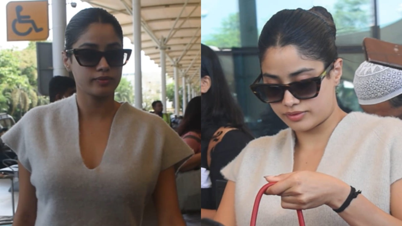 Cannes Film Festival 2025: Janhvi Kapoor pairs Rs 15 lakh Hermès bag with airport look as she heads for her red carpet debut (PC: Kamlesh Nand) Janhvi Kapoor