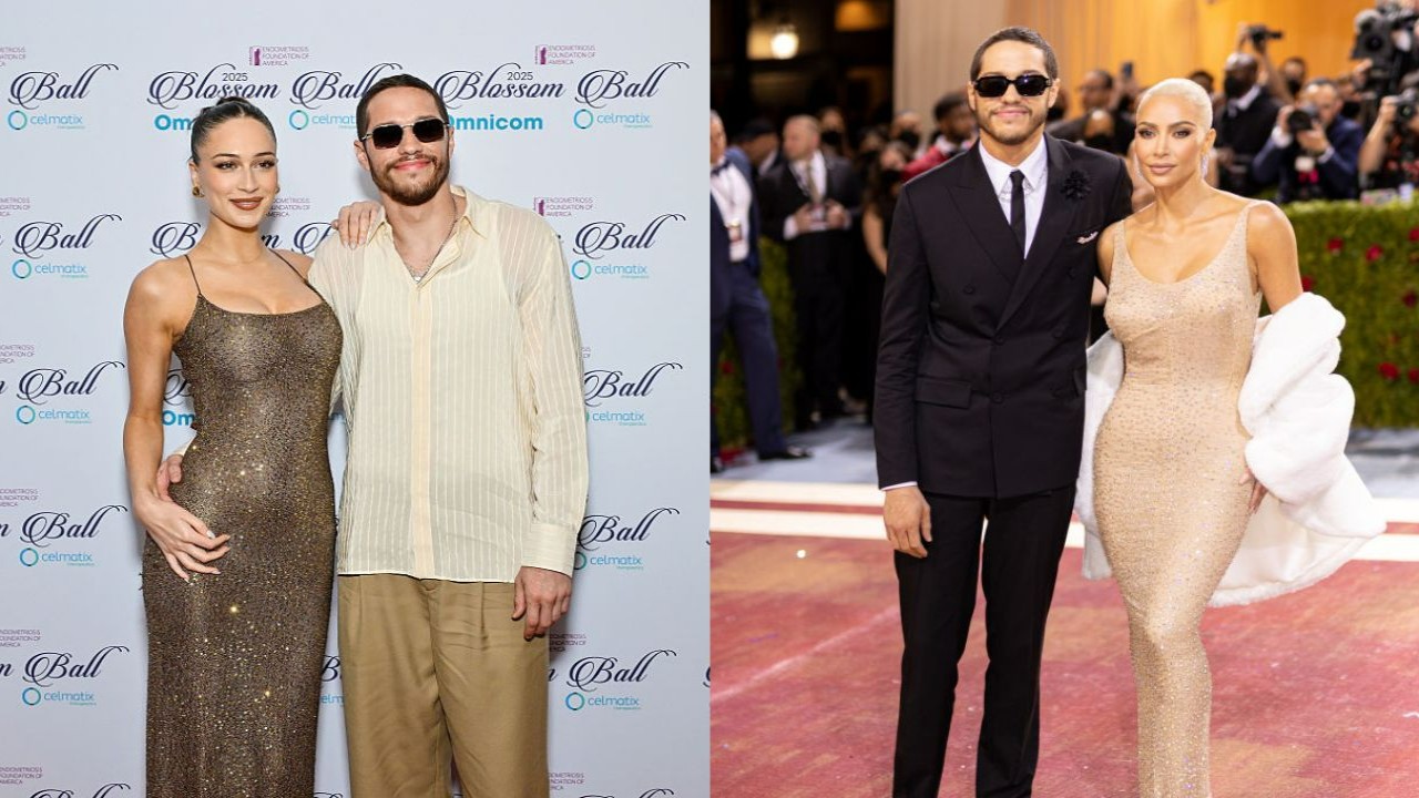 Pete Davidson, Elsie Hewitt and Kim Kardashian (Getty Images) Pete Davidson, Elsie Hewitt and Kim Kardashian