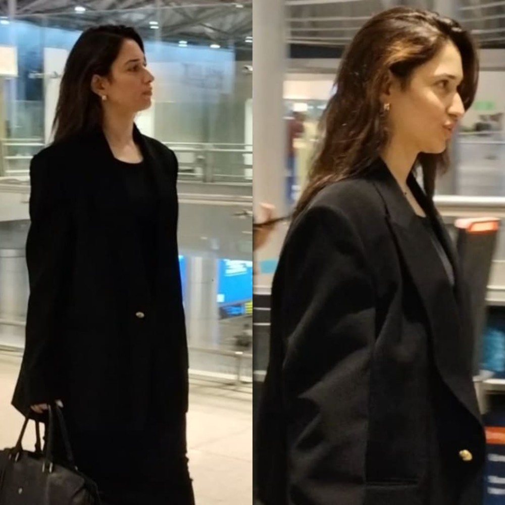 Tamannaah Bhatia’s look in oversized blazer and skirt is ultimate solution for strong impression in boardroom