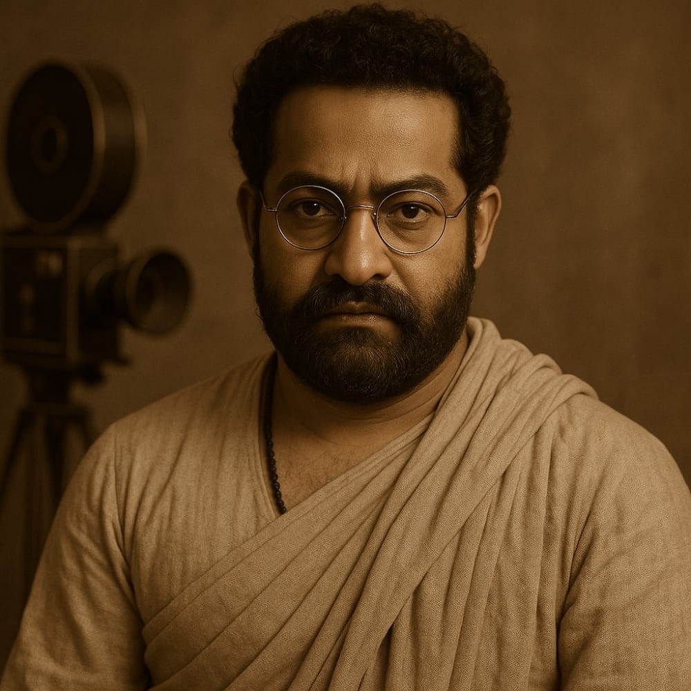 Jr NTR reimagined as Dadasaheb Phalke in AI-generated photos for upcoming biopic with SS Rajamouli 
