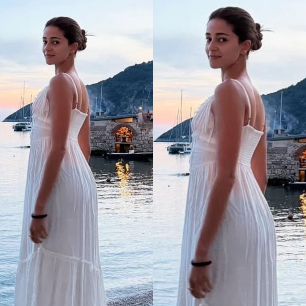 Ananya Panday’s vacation look in white midi dress and no makeup proves she prioritizes comfort above all