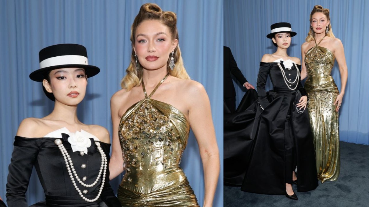 Jennie and Gigi Hadid: courtesy of Getty Images Jennie and Gigi Hadid: courtesy of Getty Images
