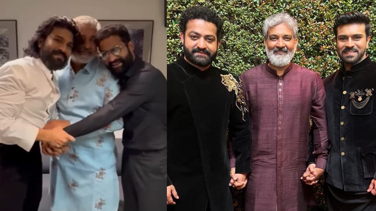 WATCH: SS Rajamouli's hilarious reaction to making RRR 2 with Ram Charan and Jr NTR goes viral (PC: Ram Charan/RRR Movie Instagram) Ram Charan/RRR Movie Instagram