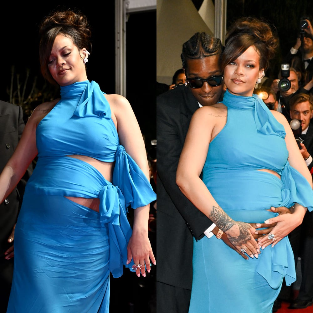 Cannes Film Festival 2025: Mom-to-be Rihanna slays in cut-out gown as she walks under ‘Umbrella’ with ASAP Rocky