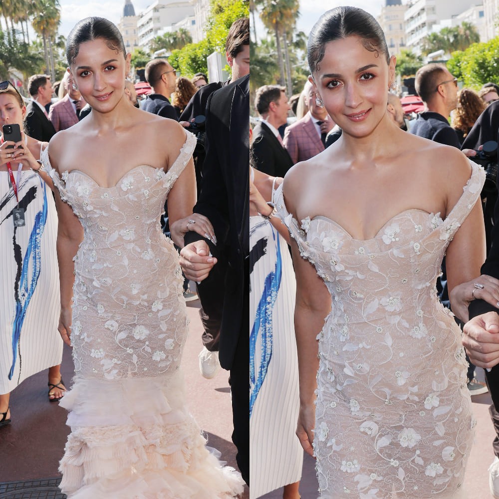 Cannes Film Festival 2025: Alia Bhatt in Schiaparelli's nude off-shoulder gown looks straight out of fairytale