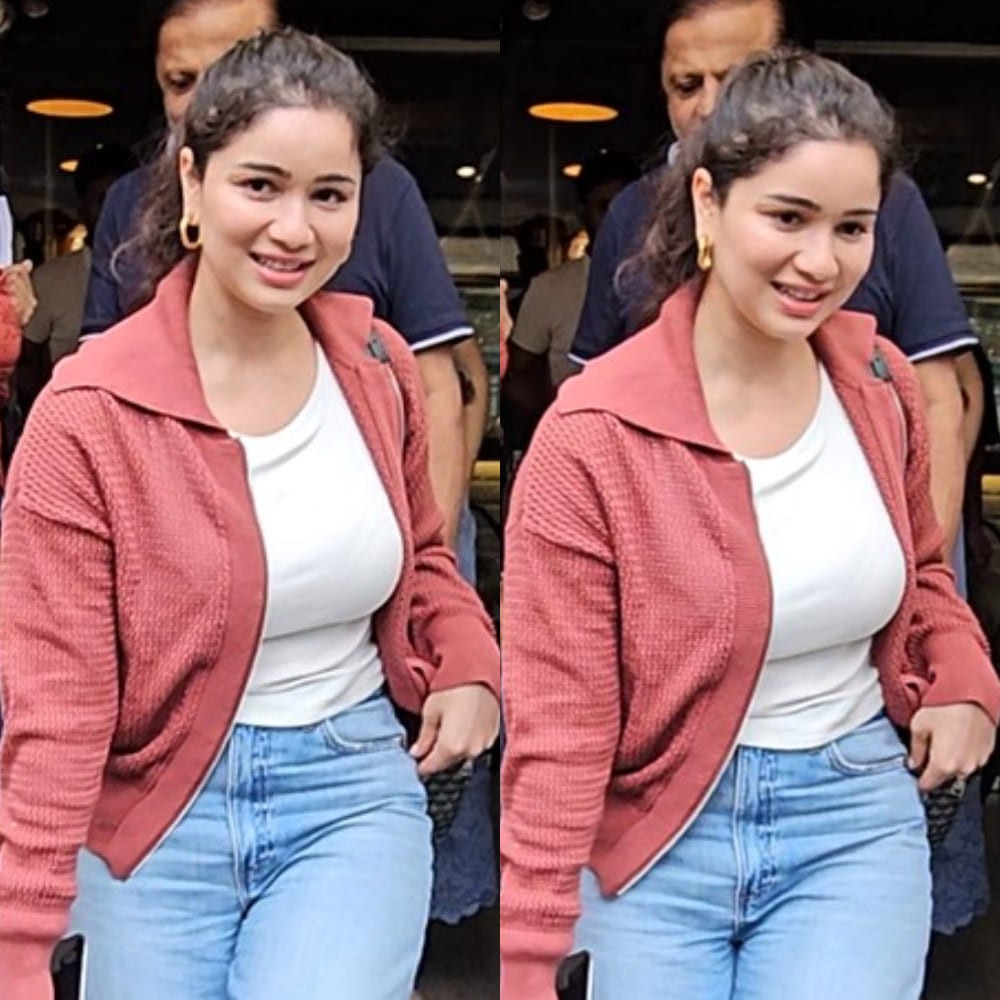 Sara Tendulkar styles coffee time look with Rs 1,45,011 bag, knit jacket and denim jeans 
