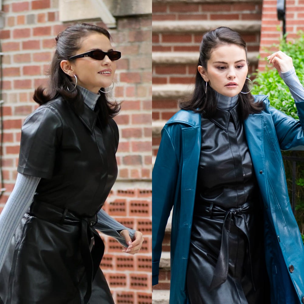 Selena Gomez channels sassy movie character vibes as she steps out in hot leather dress and black boots