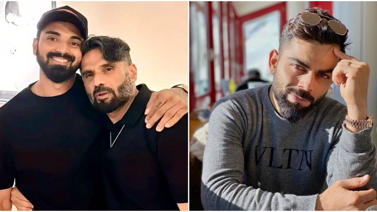Suniel Shetty opens up about KL Rahul breaking Virat Kohli’s record (Pic Courtesy: Suniel Shetty, Virat Kohli Instagram) ‘Don’t think he would be…’: Suniel Shetty opens up about KL Rahul breaking Virat Kohli’s record