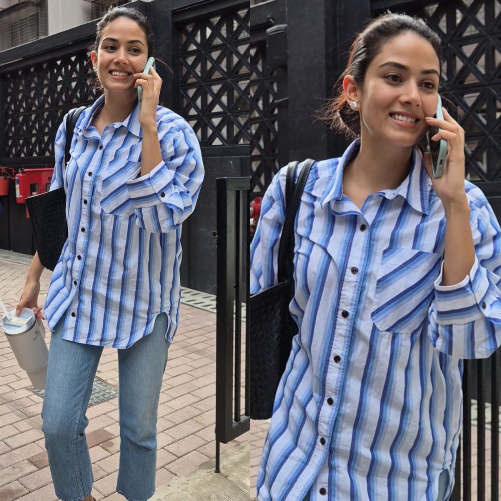 Mira Rajput wears Rs 72,000 loafers with casual shirt and denim jeans look for a day out in Mumbai