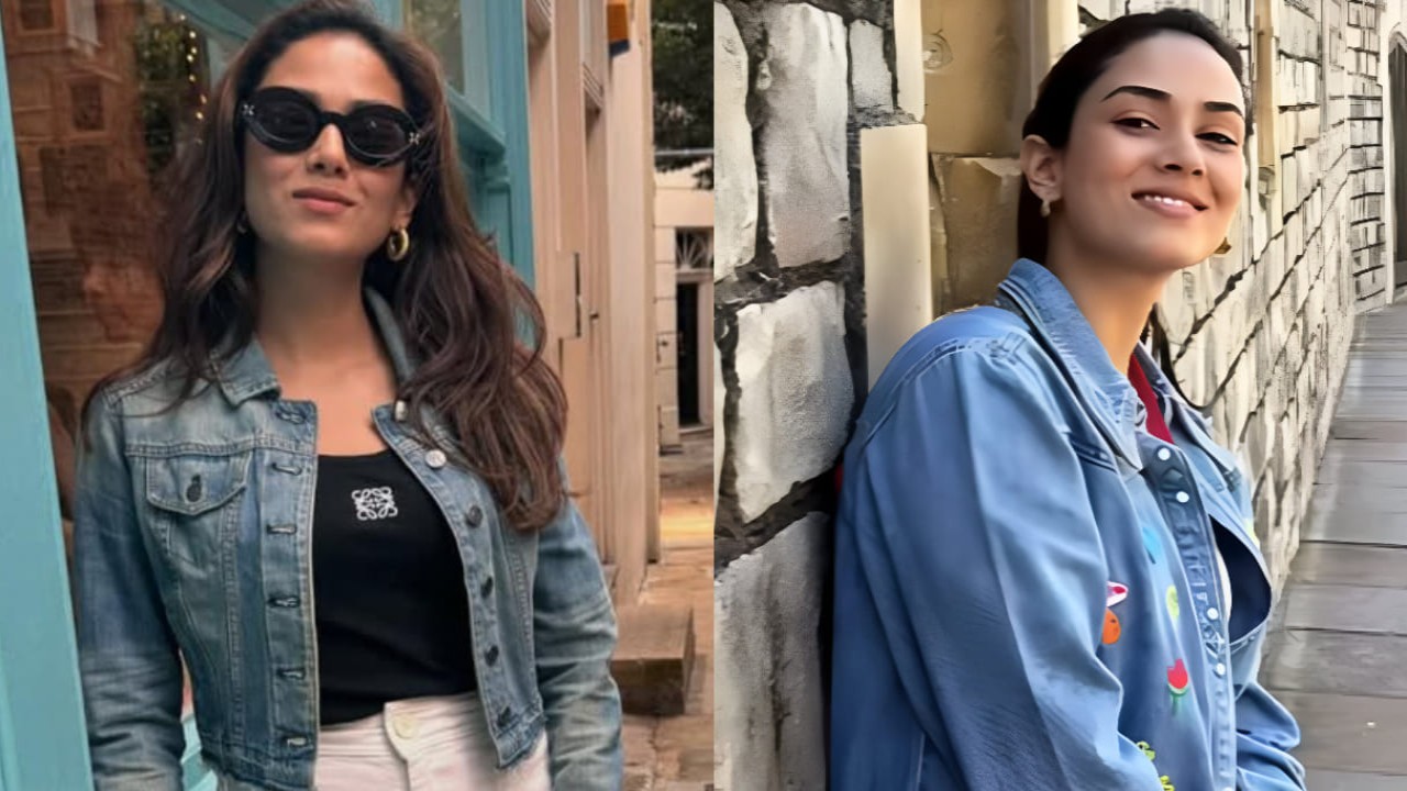 Denim jackets for women: 3 ways to style them like Mira Rajput ft floral embroidery, heart cut-outs. PC: Mira Rajput IG Mira Rajput