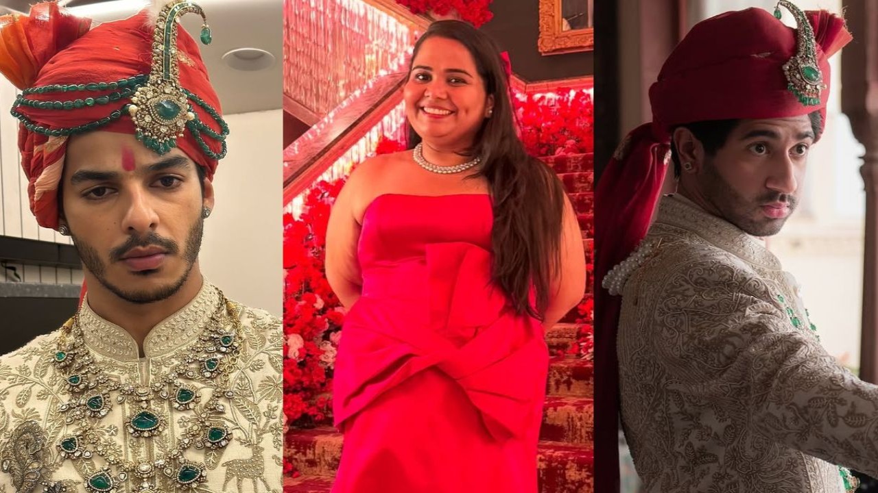 Picture Courtesy: Ishaan Khatter/Sumukhi Suresh/Vihaan Samat/Instagram The Royals: Sumukhi Suresh ogled at THESE two co-stars on sets and it's not Ishaan Khatter or Vihaan Samat