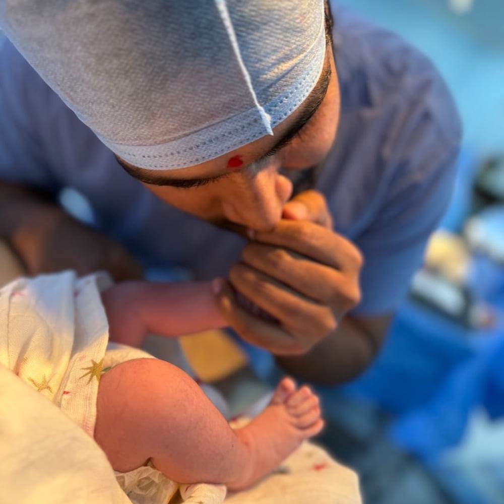 Dilruba star Kiran Abbavaram and wife Rahasya Gorak welcome baby boy, don’t miss first glimpse of their newborn 
