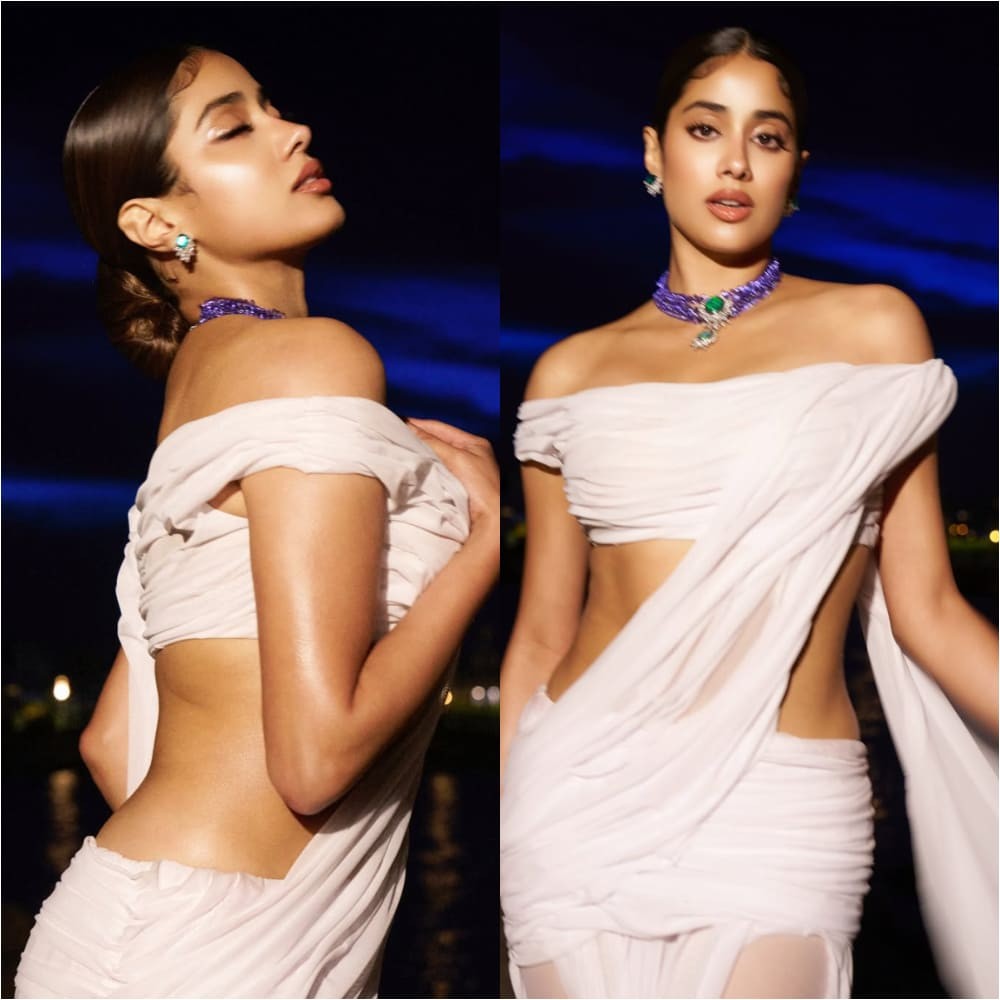 Janhvi Kapoor in Rs 4,10,900 Di Petsa 'dripping saree' at Cannes is HOT throwback to Bollywood's iconic wet looks