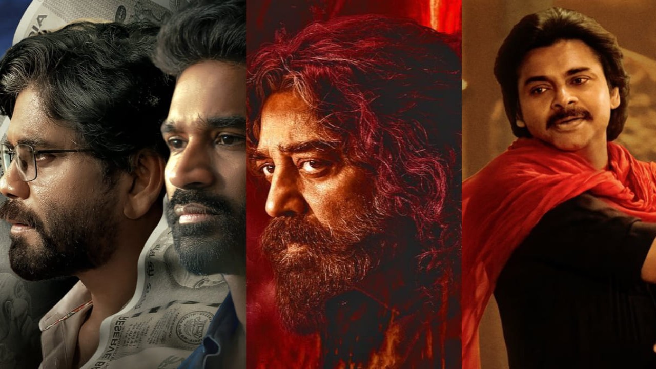 7 South movies releasing in June 2025: Hari Hara Veera Mallu, Thug Life to Kuberaa (PC: Kuberaa X, Kamal Haasan on IG, HHVM X) Kuberaa X, Kamal Haasan on IG, HHVM X