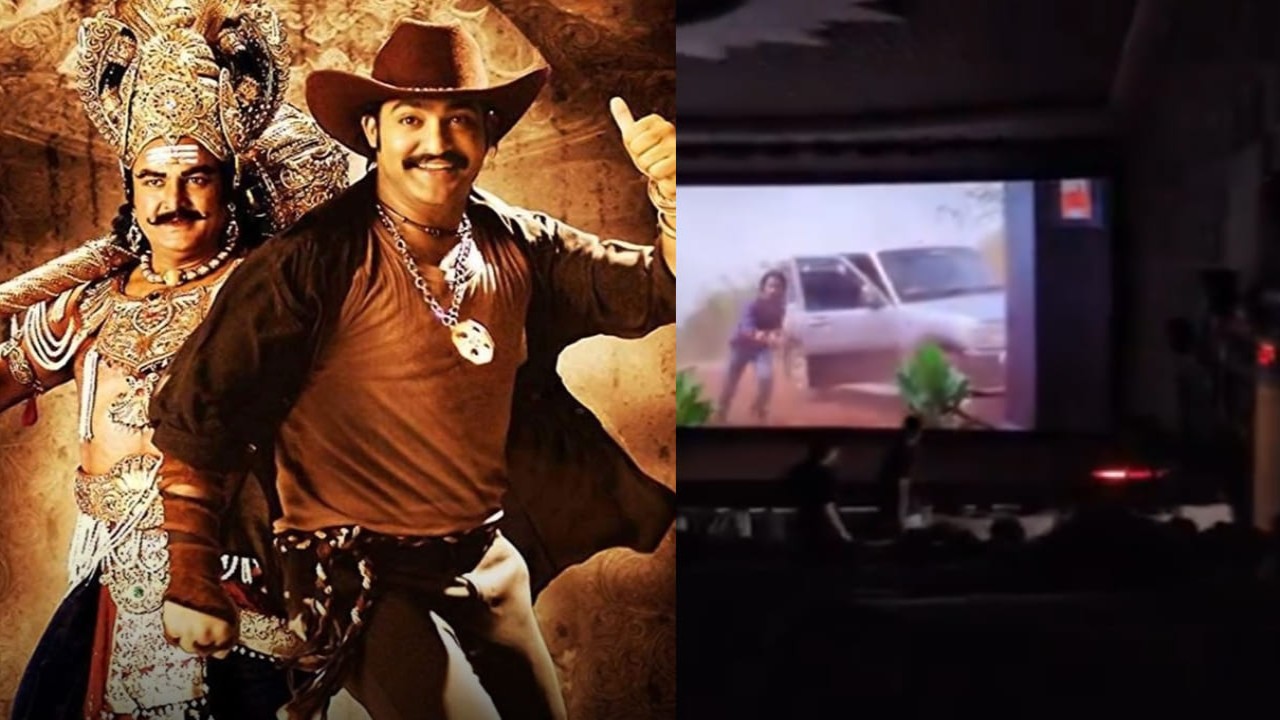Yamadonga 4K re-release: Audiences walk out midway through Jr NTR and SS Rajamouli’s film; WATCH (PC: Yamadonga 4K/Anvith X) Yamadonga 4K/Anvith X