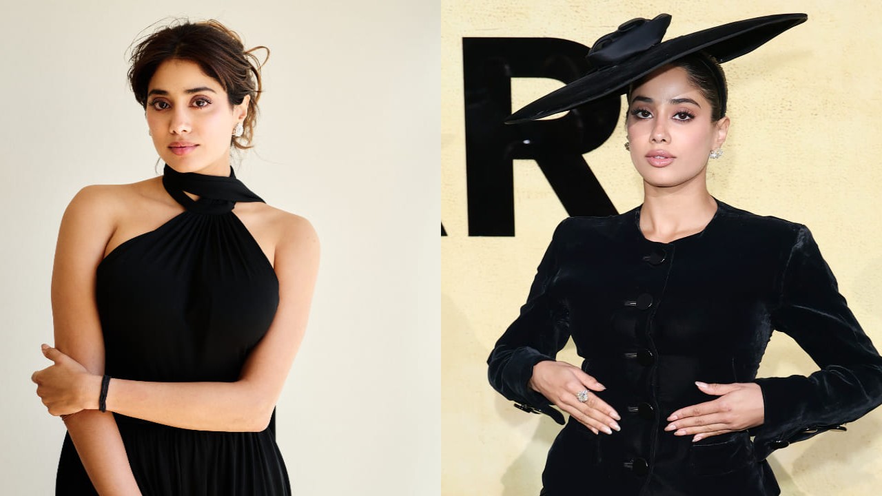 Janhvi Kapoor takes over Cannes 2025 in backless Saint Laurent gown, serves Bridgerton energy in hat for second look (PC: Getty Images) Janhvi Kapoor