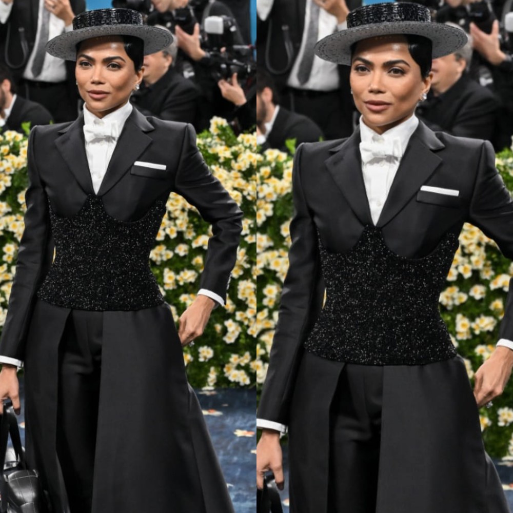 Met Gala 2025: Mona Patel brings AI twist as she carries robotic dog with custom Thom Browne 