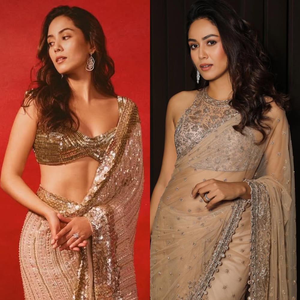 3 sequin saree blouse designs inspired by Mira Rajput Kapoor 