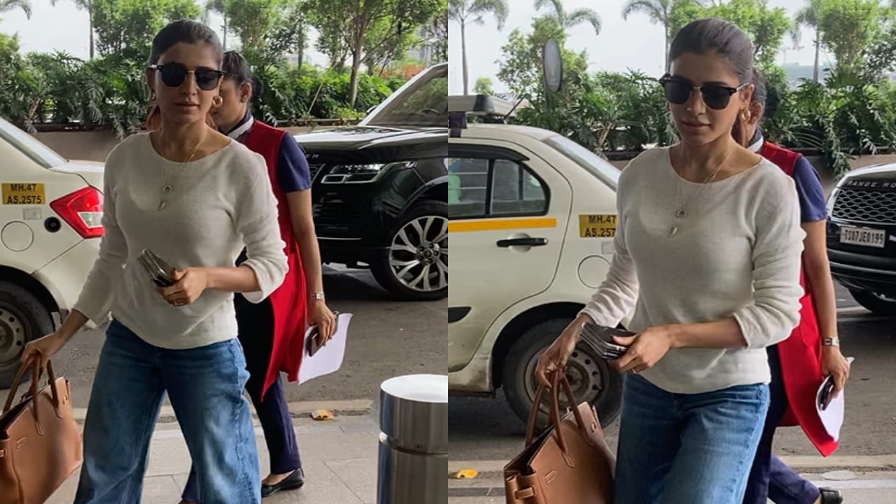 Samantha Ruth Prabhu styles Rs 28,66,364 Hermès bag with denim jeans, getting her travel fashion right at airport (PC: APH Images) Samantha Ruth Prabhu