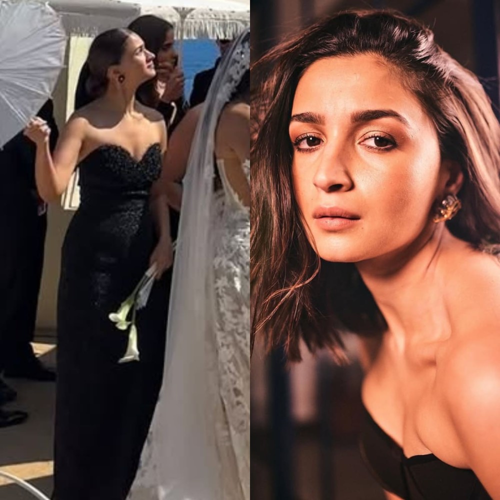 Alia Bhatt’s all-black bridesmaid look is equal parts HOT and elegant at her best friend’s wedding in Spain