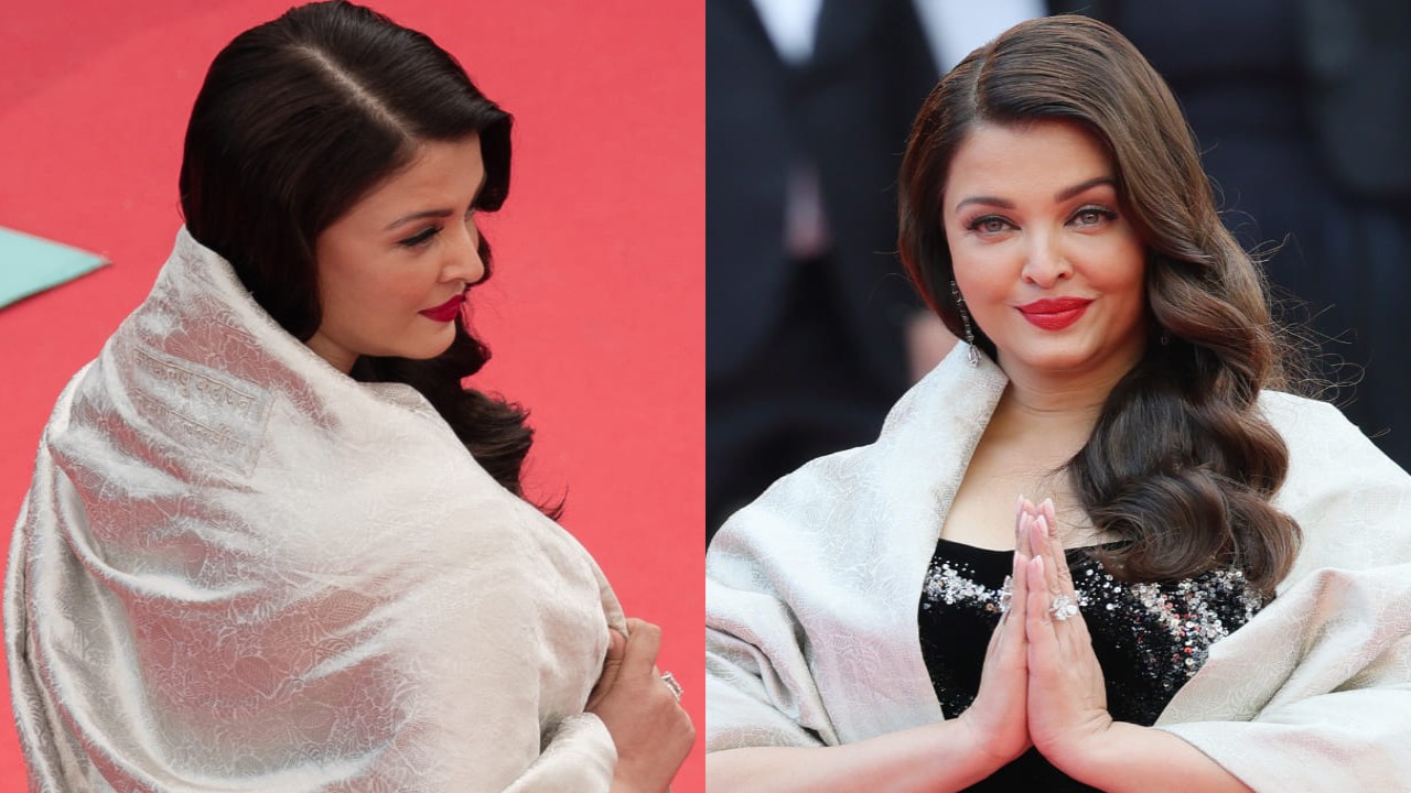 Cannes Film Festival 2025: Did you notice Aishwarya Rai Bachchan’s Banaras shawl featured Bhagwat Geeta shloka? PC: Getty Images Aishwarya Rai Bachchan