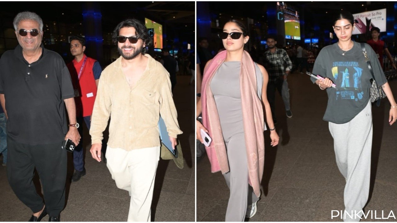 Janhvi Kapoor and family return from Cannes (Pic Courtesy: Viral Bhayani) Find a BF who vibes with your dad just like Janhvi Kapoor’s beau Shikhar Pahariya does with Boney Kapoor as they return from Cannes