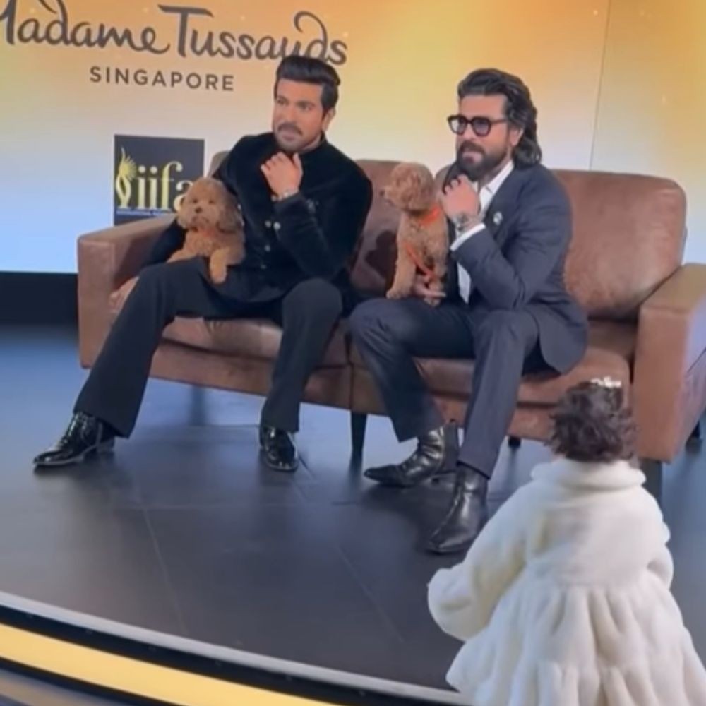 WATCH: Ram Charan’s daughter Klin Kaara misunderstands Madame Tussauds wax statue as her father and it is hilariously cute