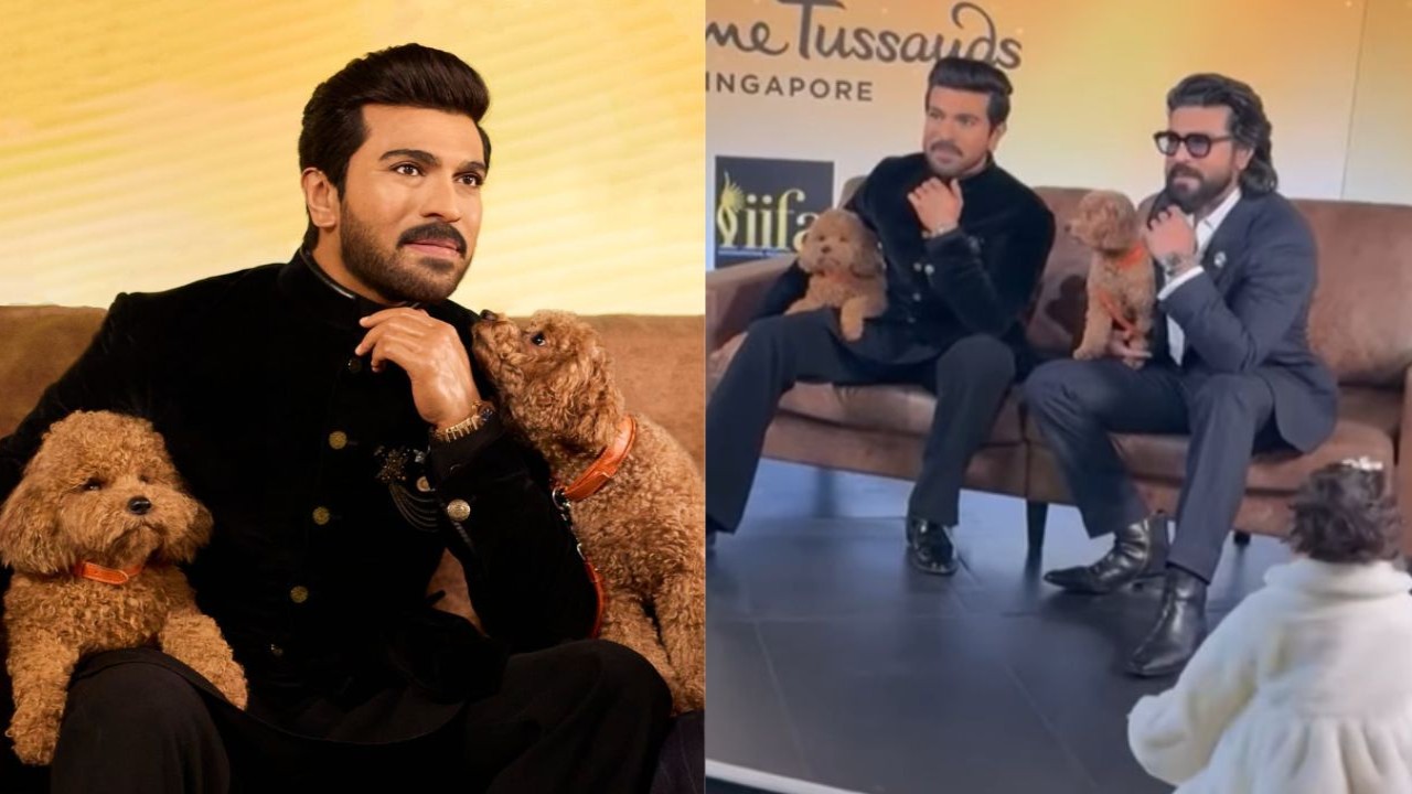 Ram Charan’s daughter Klin Kaara misunderstands Madame Tussauds wax statue as her father and it is hilariously cute (PC: Upasana on IG) Ram Charan’s daughter Klin Kaara misunderstands Madame Tussauds wax statue as her father and it is hilariously cute