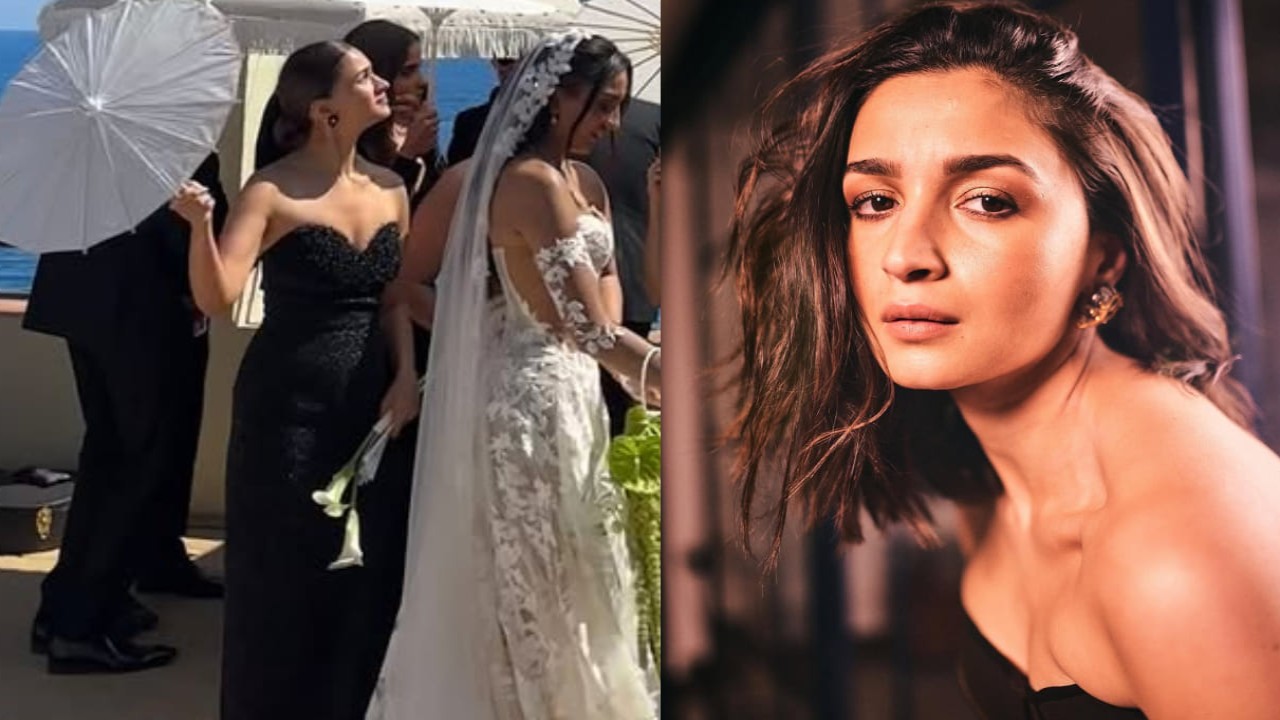 Alia Bhatt’s all-black bridesmaid look is equal parts HOT and elegant at her best friend’s wedding in Spain. PC: Rushi's IG, Saurabh Das Alia Bhatt