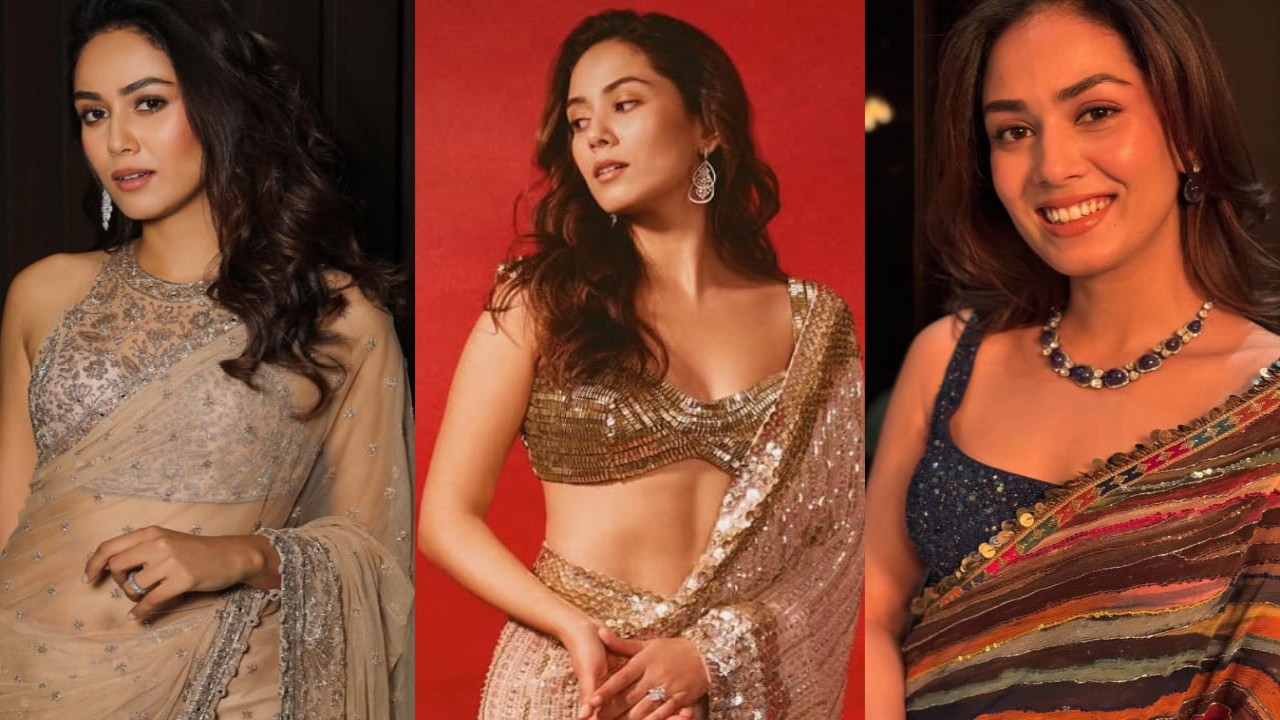 3 sequin saree blouse designs inspired by Mira Rajput Kapoor. PC:Saurabh Das, Mira Kapoor IG Mira Rajput