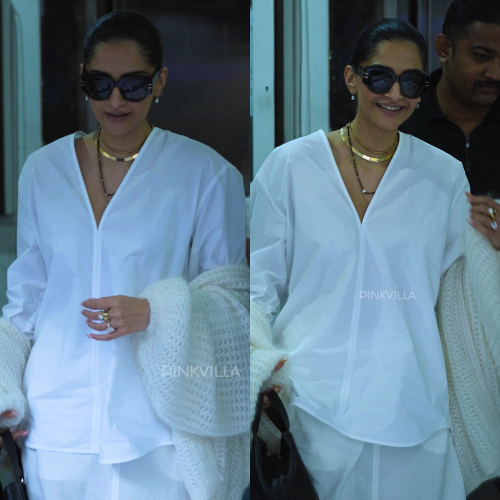 Sonam Kapoor wears mangalsutra with white cotton outfit and Dior bag worth Rs 3,60,000 on anniversary date with Anand Ahuja