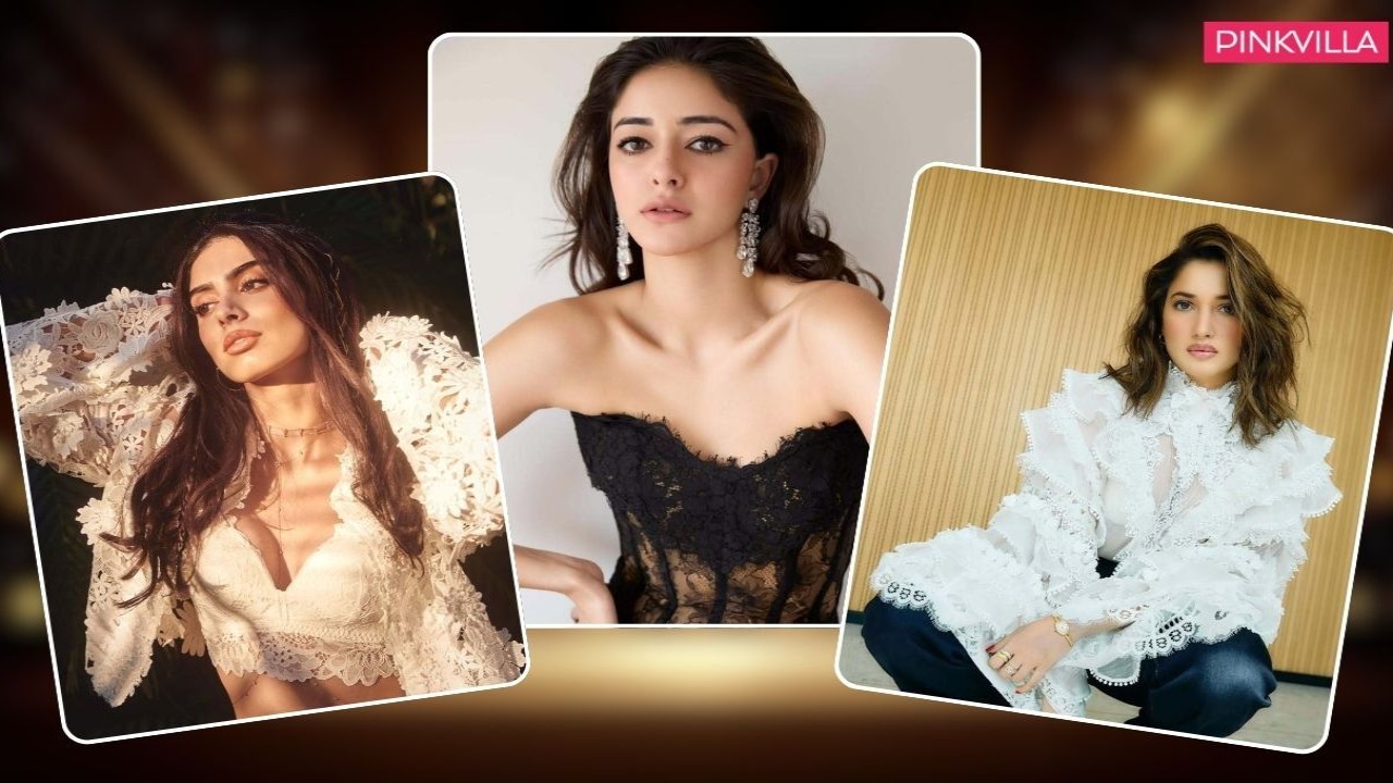 Ananya Panday, Tamannaah Bhatia, and Khushi Kapoor’s guide to making lace tops ultimate Summer closet staple. PC: Celebrities' IG, Ajay Kadam, Sasha Jairam, and Vidhi Godha Ananya Panday, Tamannaah Bhatia, and Khushi Kapoor