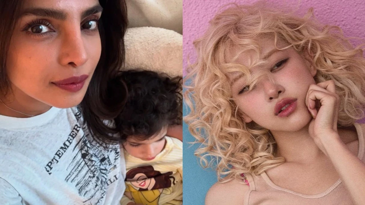 Priyanka Chopra with daughter, Rosé: courtesy of Priyanka Chopra's Instagram, THEBLACKLABEL Priyanka Chopra with daughter, Rosé: courtesy of Priyanka Chopra's Instagram, THEBLACKLABEL