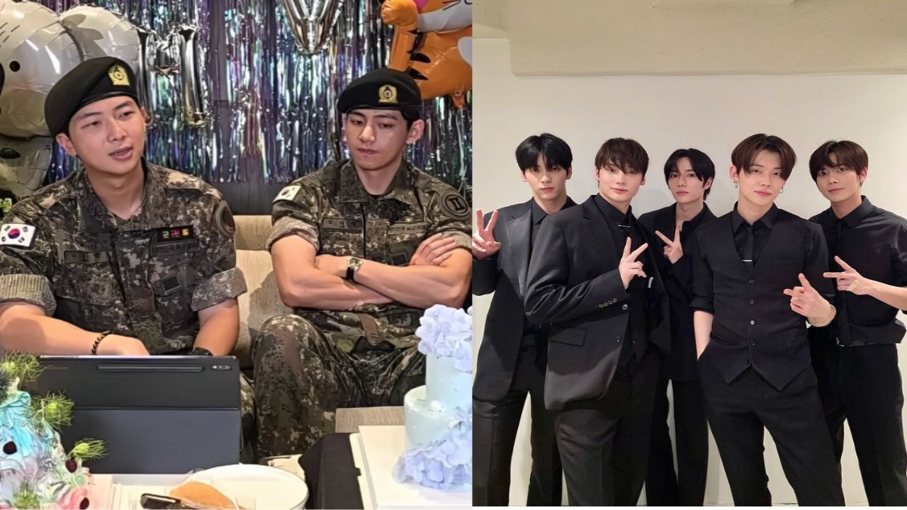 RM, V, TXT: courtesy of BTS' Weverse, TXT's Instagram