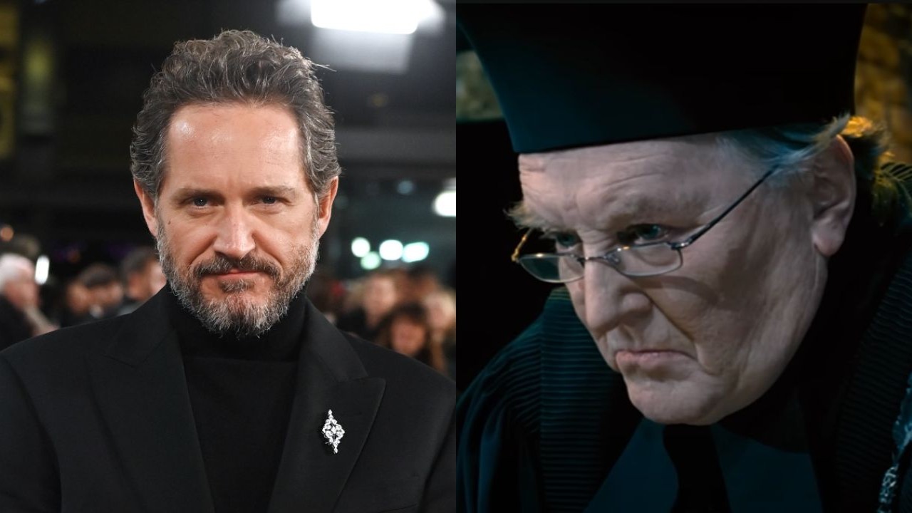 Bertie Carvel and Cornelius Fudge (via Getty Images and YouTube) (Image Courtesy: Getty Images and YouTube)
