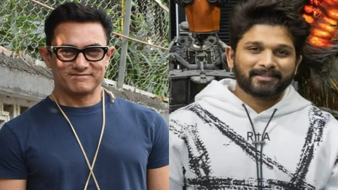 Aamir Khan breaks silence on collaboration with Allu Arjun (Pic Credit: Pinkvilla, Sun Pictures) Aamir Khan, Allu Arjun