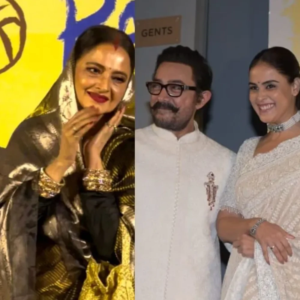 Sitaare Zameen Par Movie Premiere: Shah Rukh Khan poses with Aamir Khan and star cast, Rekha, Genelia-Riteish Deshmukh, Tamannaah Bhatia and others arrive