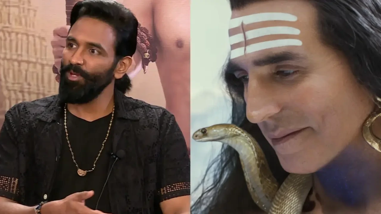 Vishnu Manchu shares why he thinks Akshay Kumar is the right person to essay the role of Lord Shiva (Credit: Pinkvilla, T-Series) Vishnu Manchu, Akshay Kumar
