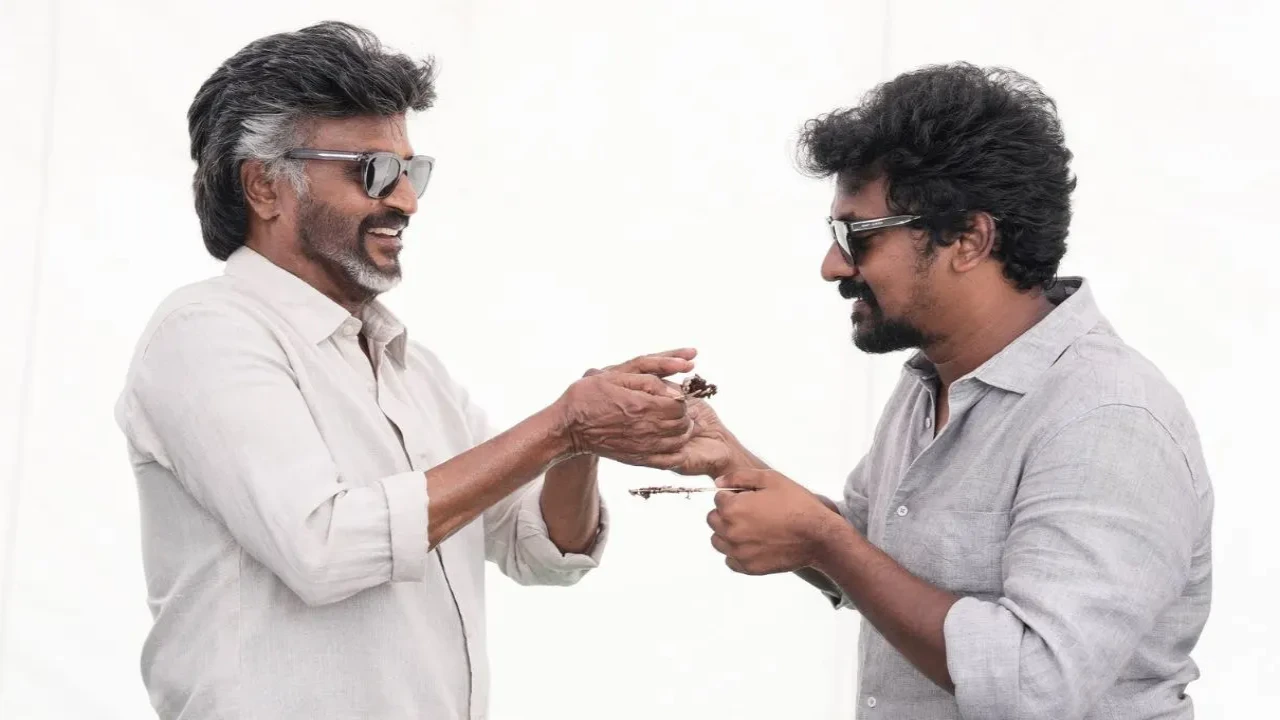 Rajinikanth gives a peek of his salt and pepper look for Jailer 2, celebrates director Nelson Dilipkumar’s birthday (PC: Sun Pictures on X) Rajinikanth gives a peek of his salt and pepper look for Jailer 2 as he celebrates director Nelson Dilipkumar’s birthday