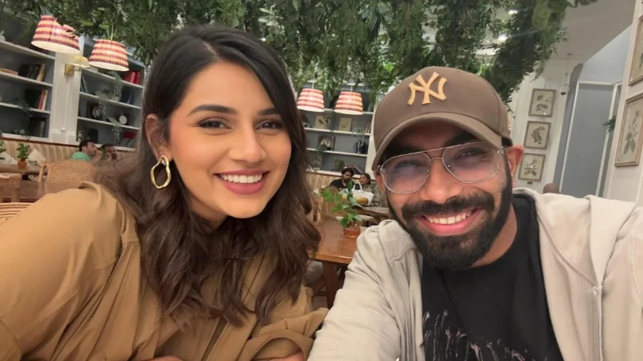 Sanjana Ganesan & Jasprit Bumrah (via Instagram) Sanjana Ganesan & Jasprit Bumrah (via Instagram)