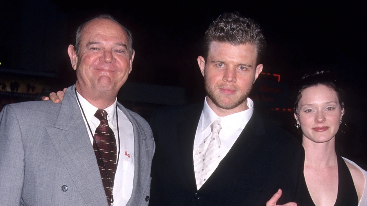 Rick Hurst, his son Ryan Hurst and his son's girlfriend via Getty Images Getty Images