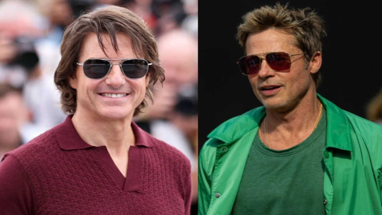 Tom Cruise and Brad Pitt via Getty Images Getty Images