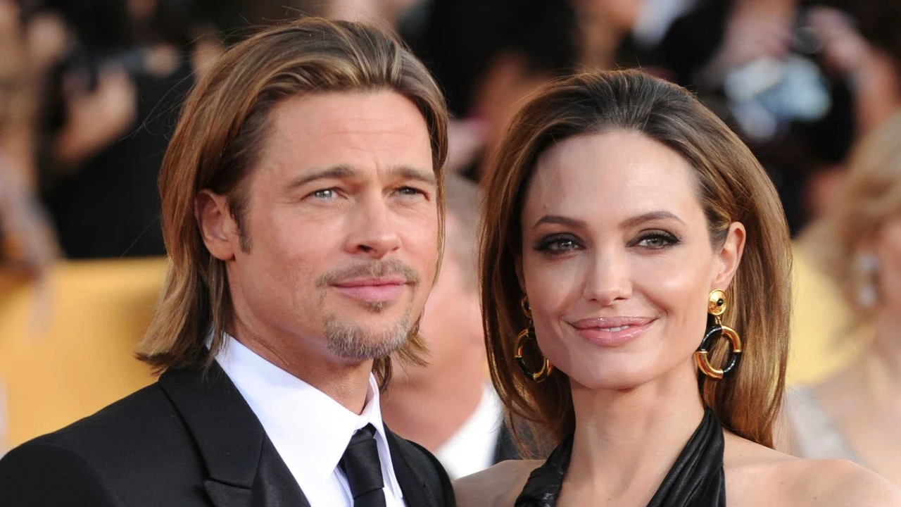 Brad Pitt and Angelina Jolie via Getty Images Getty Images