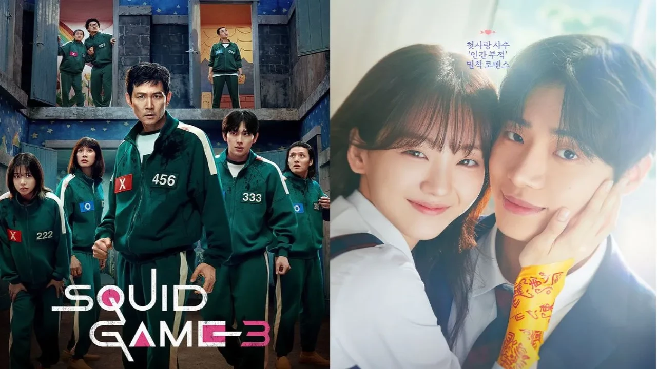 Squid Game 3 poster, Head Over Heels poster: courtesy of Netflix Korea, tvN Squid Game 3 poster, Head Over Heels poster: courtesy of Netflix Korea, tvN