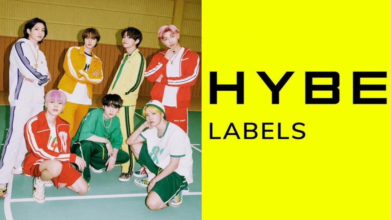 BTS, HYBE logo: courtesy of BTS' Instagram, HYBE's website