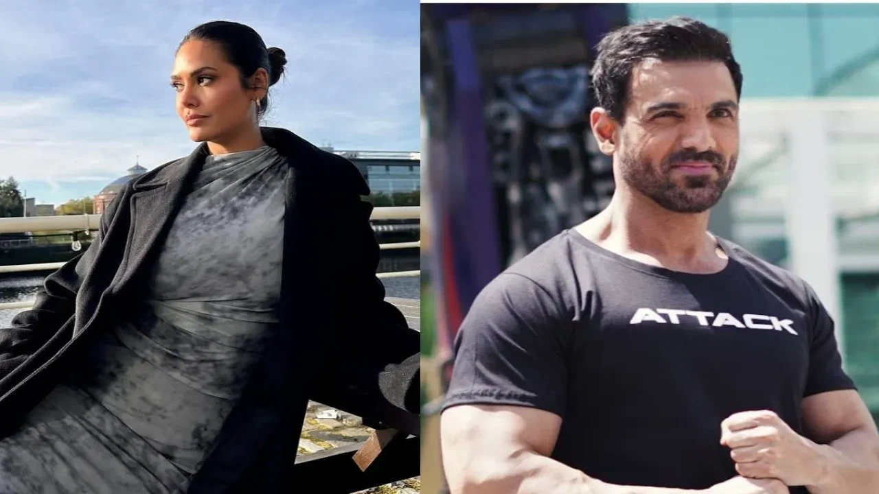 Esha Gupta on if she dated Hardik Pandya to John Abraham playing superhero in Munkeeman (Credits: Esha Gupta, JA Entertainment Instagram) Esha Gupta, John Abraham