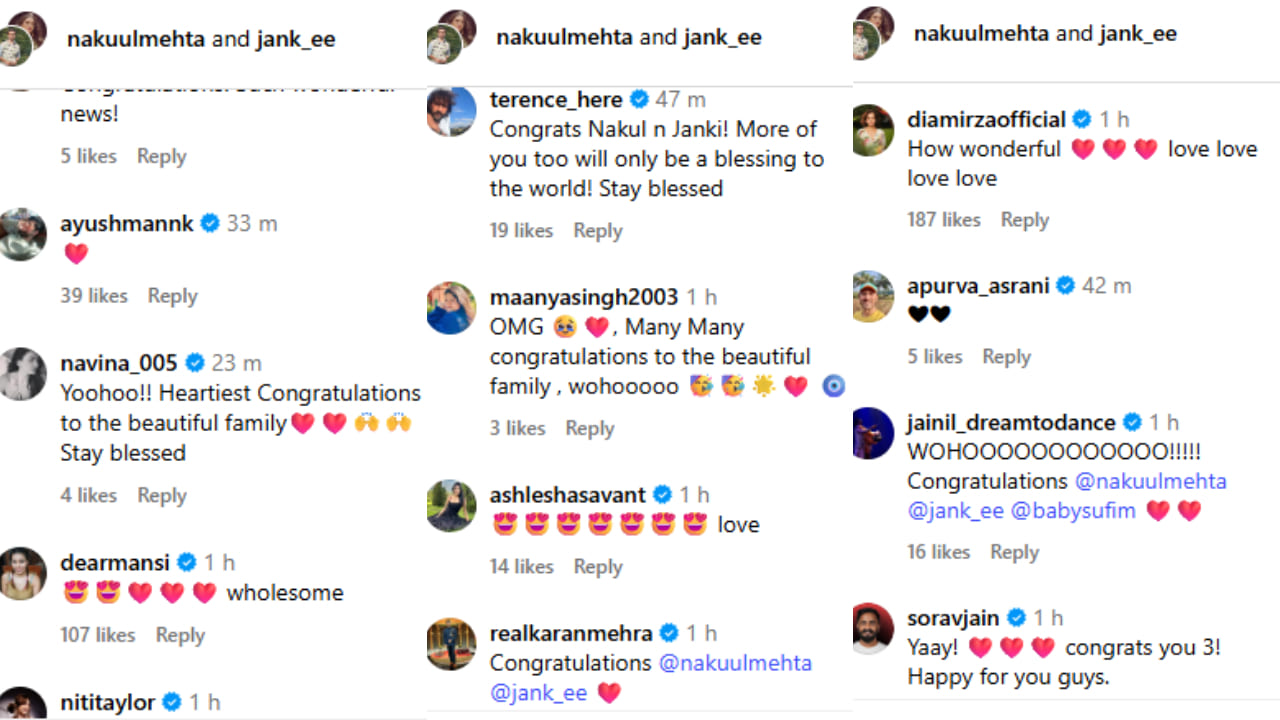 Celebs congratulate Nakuul and Jankee